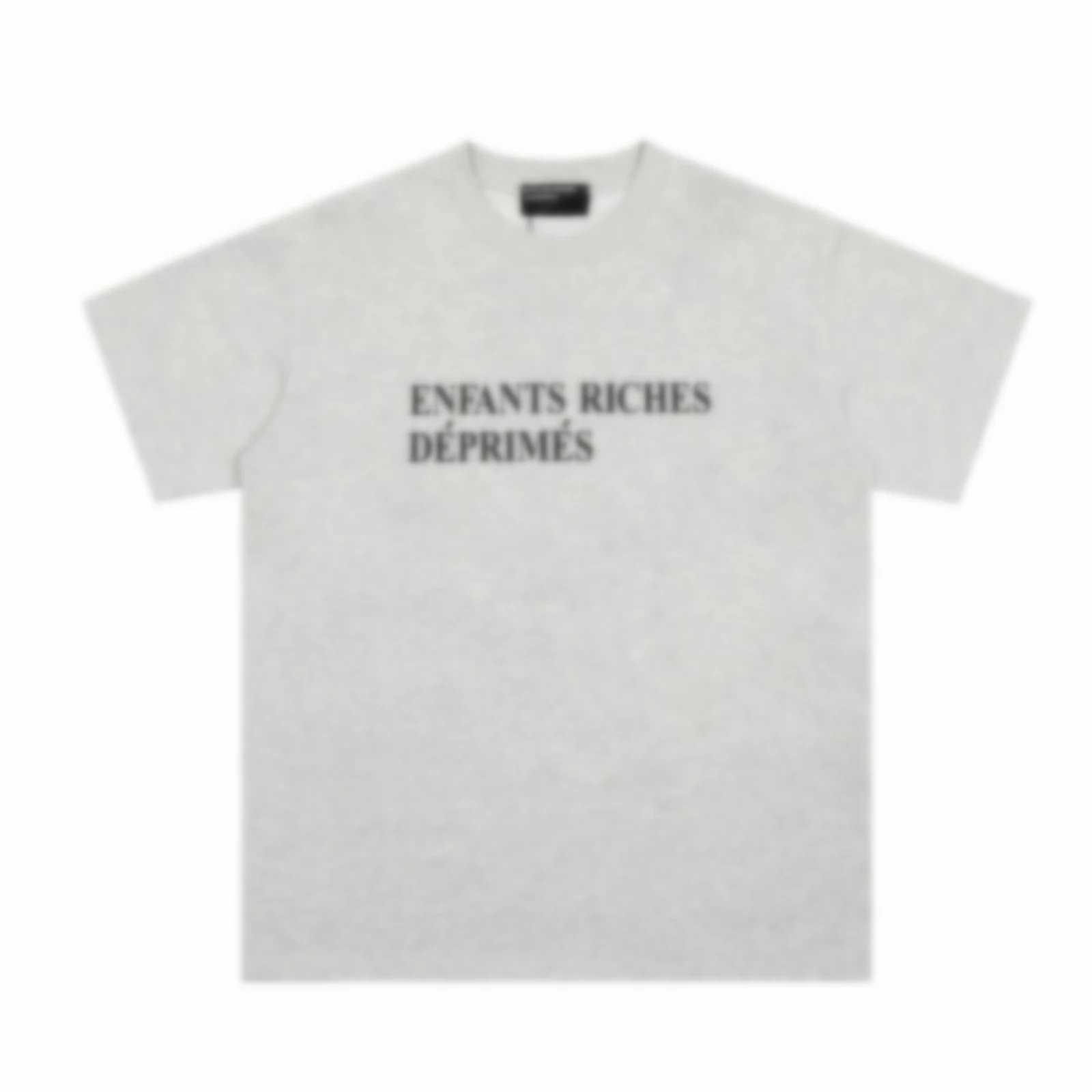 Basic Slogan Heather Grey