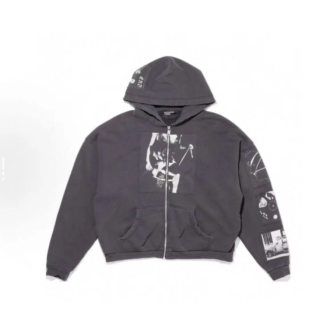 Black Two-Person Zipper Jacket
