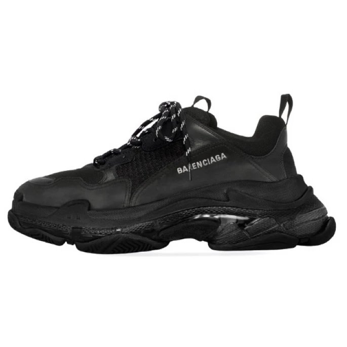 Paris Tripe Solid Black Crystal Sole