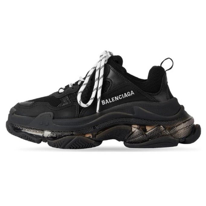 Paris Tripe All Black Crystal Sole