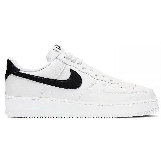 AF All White Black Swoosh