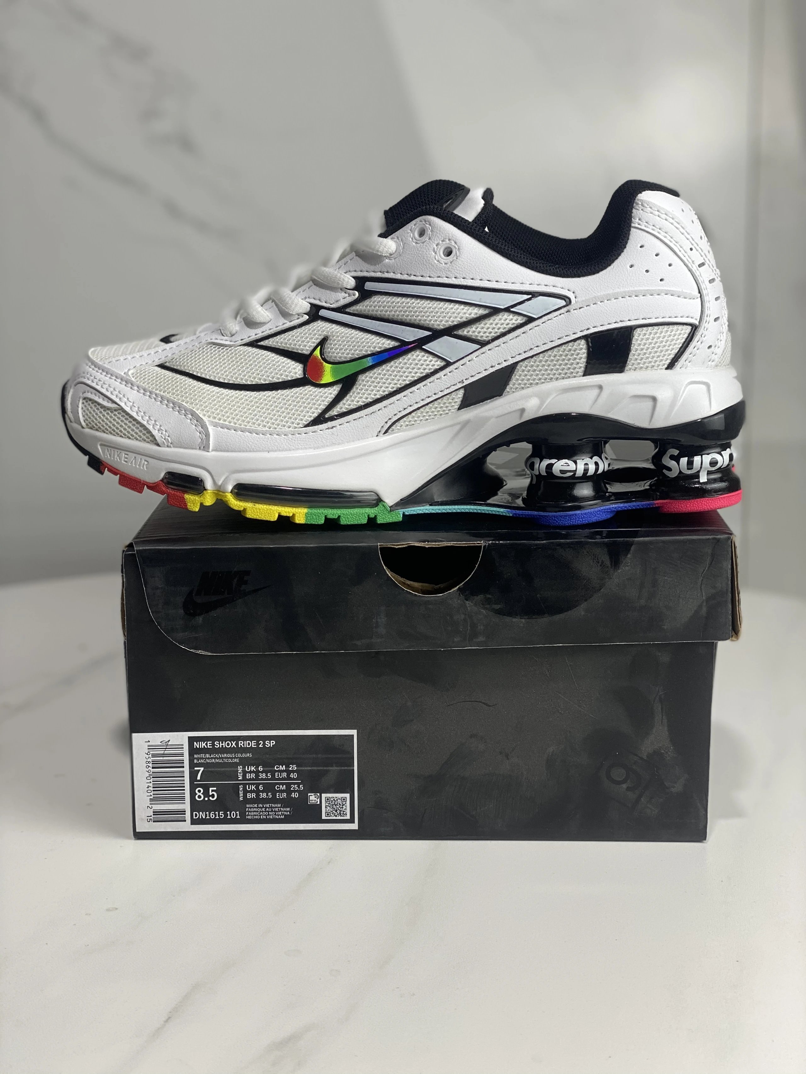 White/Black Colorful Sole DN1615-101