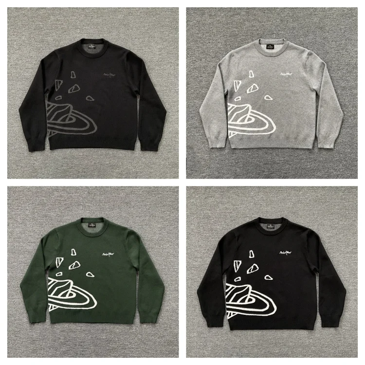 Broken Planet Market Jacquard Knit Crewneck Sweater