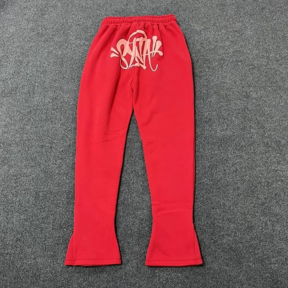 T03-Trousers【Red Print Pink】