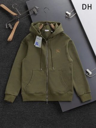 Burberry Hoodies & Sweatshirts Check-Lined Zip-Up Hoodie — 33