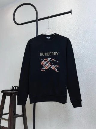Burberry Hoodies & Sweatshirts Check-Lined Zip-Up Hoodie — 04