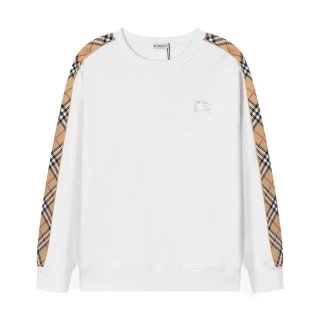 Burberry Hoodies & Sweatshirts Check-Lined Zip-Up Hoodie — 13