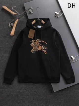 Burberry Hoodies & Sweatshirts Check-Lined Zip-Up Hoodie — 24