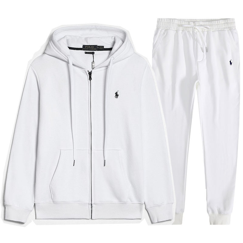 White Zipper Set Black