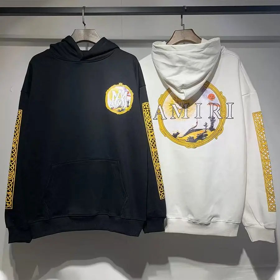 Amiri Dove Print White Hoodie - 9