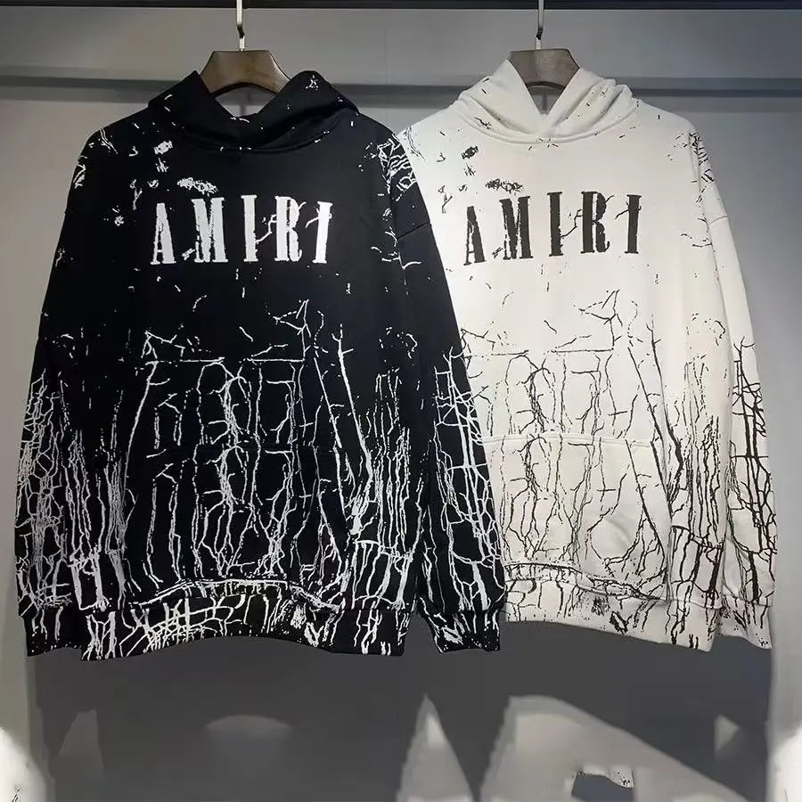 Amiri Dove Print White Hoodie - 3