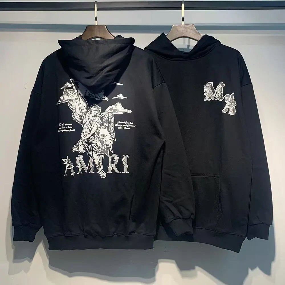 Amiri Dove Print White Hoodie - 4