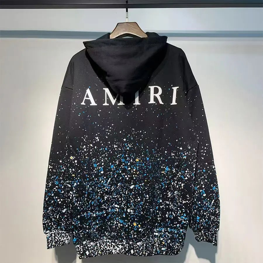 Amiri Dove Print White Hoodie - 7