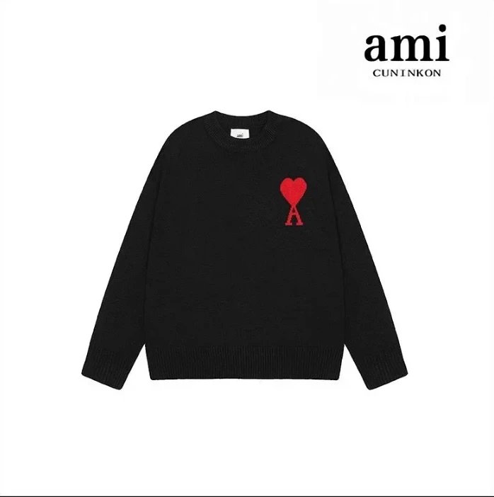 AMI Paris Heart Logo Sweater [
