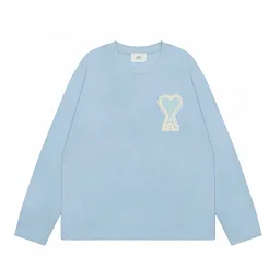 thumbnail for The pure original version will be shipped normally after the 26th|No after-sales|No return or exchange after delivery| Classic embroidered big heart crewneck sweater