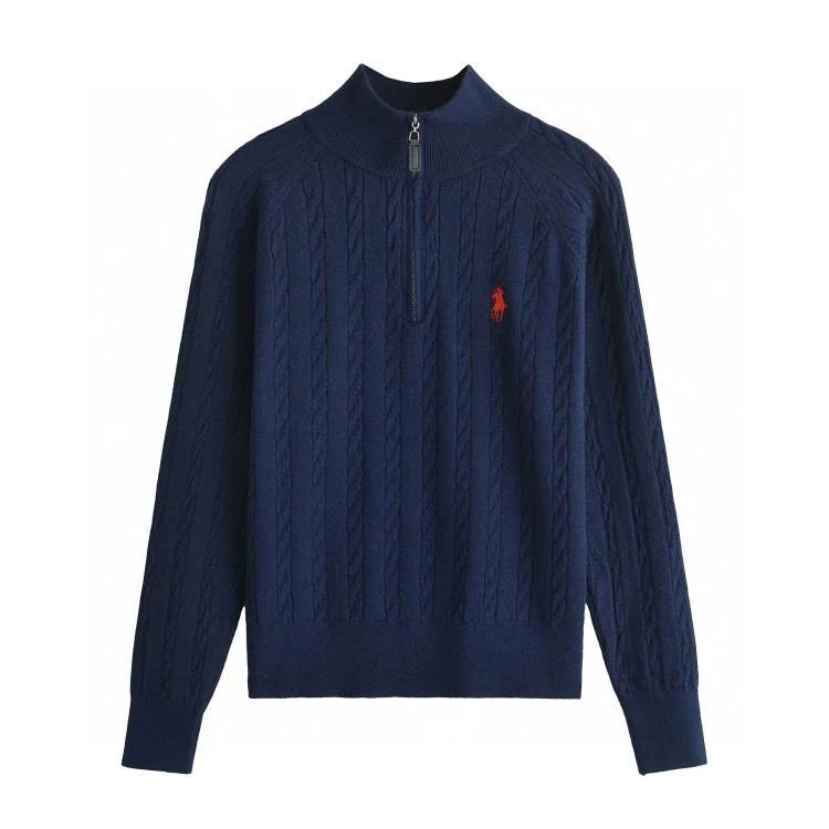 Cable Knit Sweater | Dark Navy