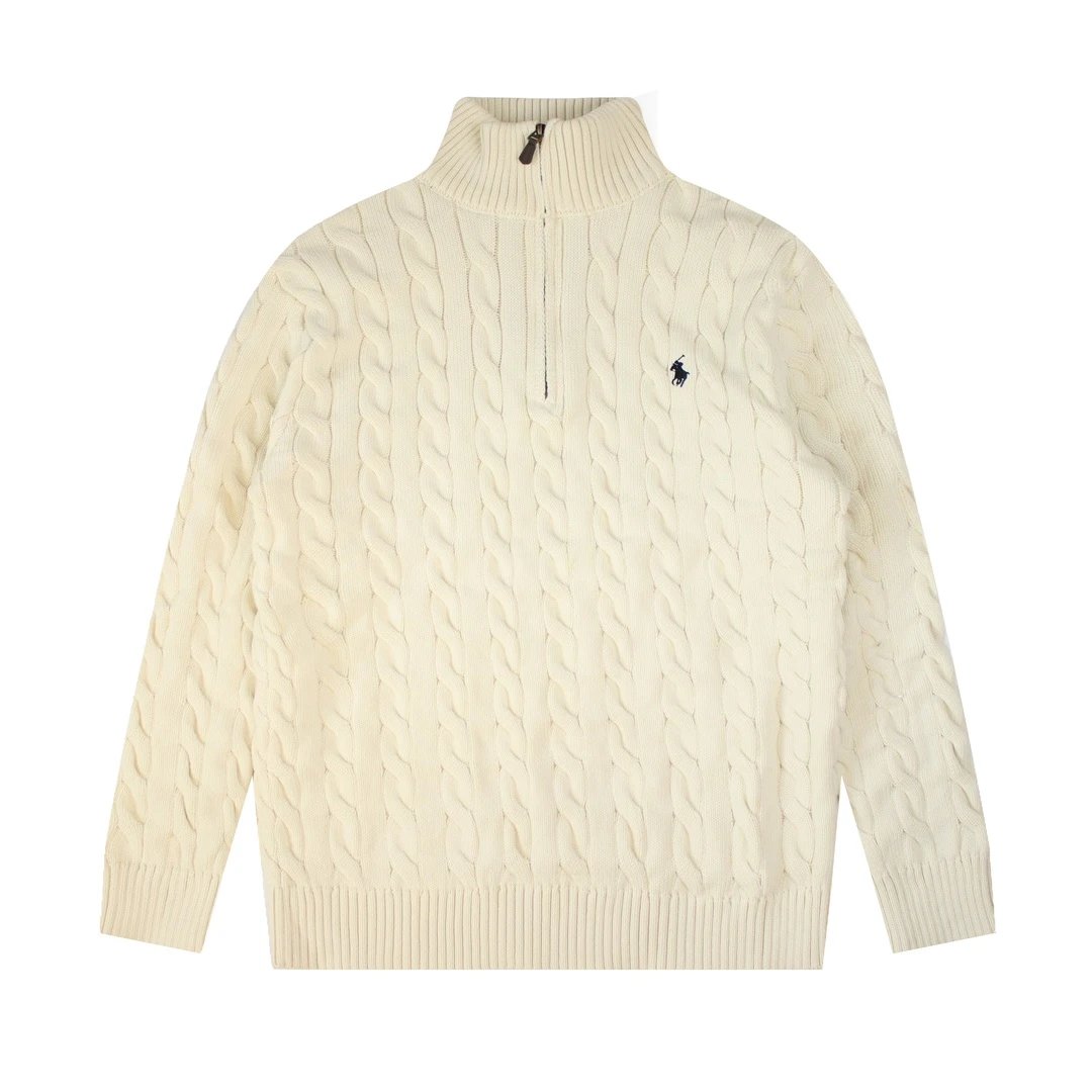Cable Knit Sweater | White