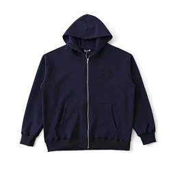 thumbnail for Embroidered appliqué catwalk couple hooded cardigan jacket