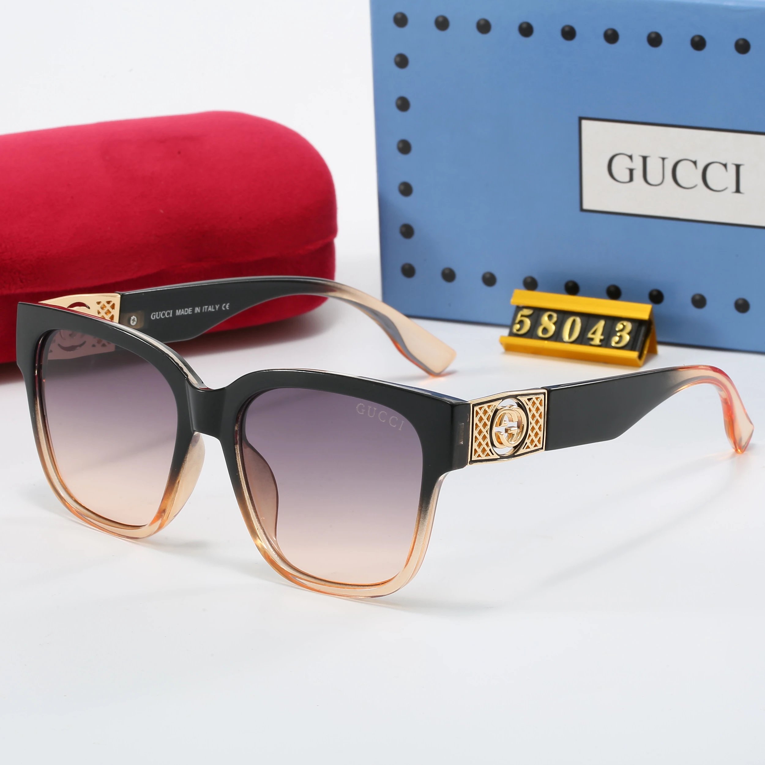 Gucci Aviator-Style Gradient Sunglasses Gold Frame - 18