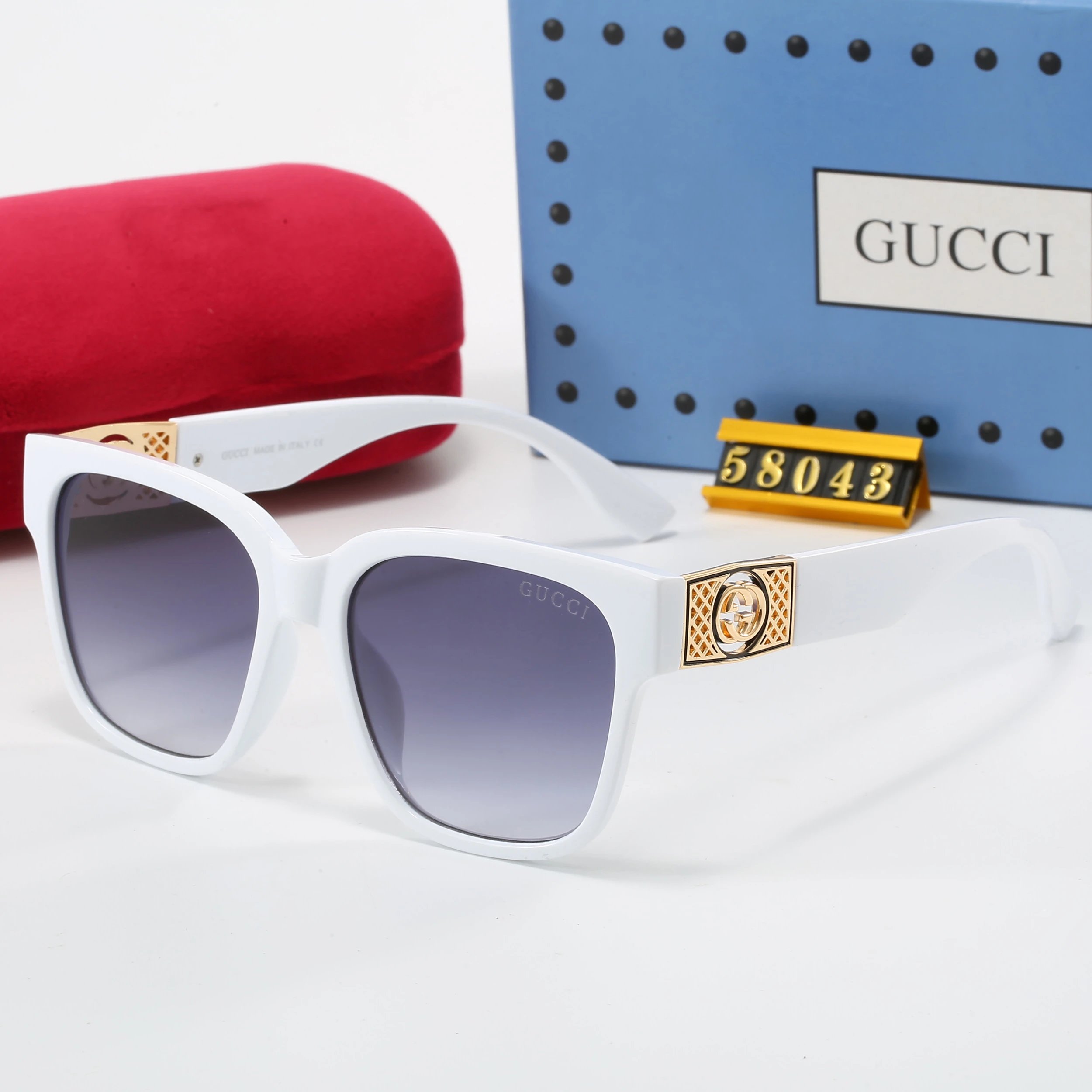 Gucci Aviator-Style Gradient Sunglasses Gold Frame - 12
