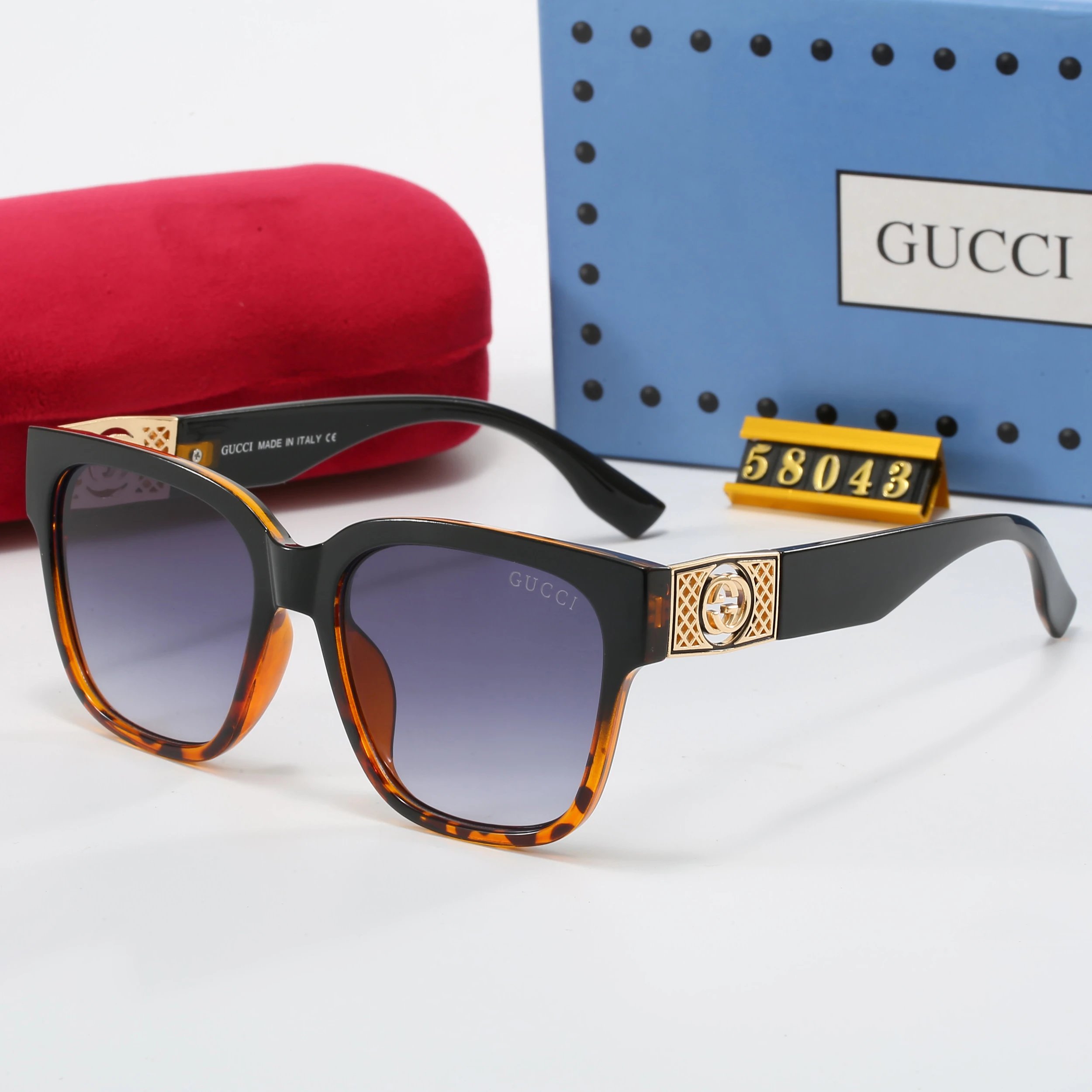 Gucci Aviator-Style Gradient Sunglasses Gold Frame - 16