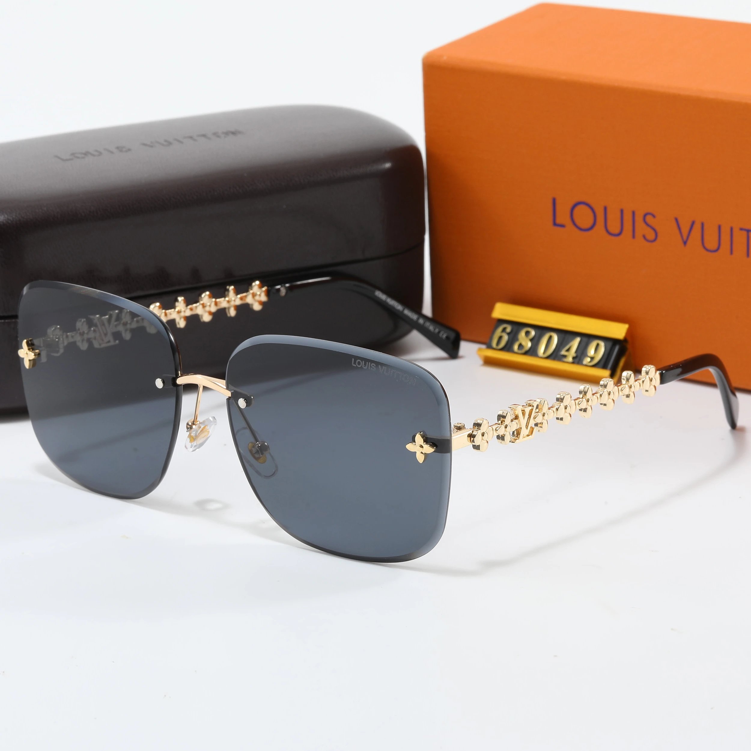 Louis Vuitton Monogram Shield Sunglasses Orange Gradient - 11