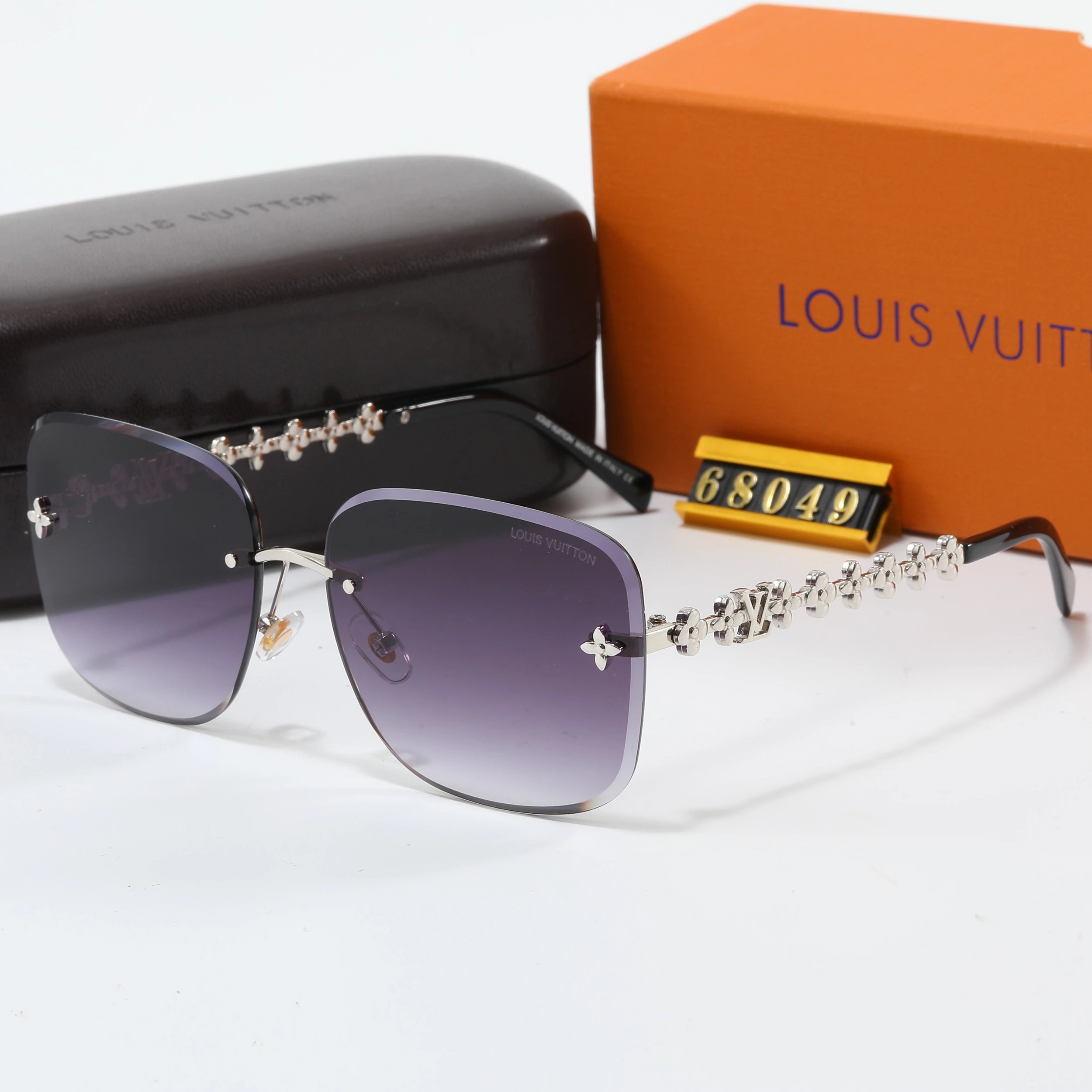 Louis Vuitton Monogram Shield Sunglasses Orange Gradient - 15