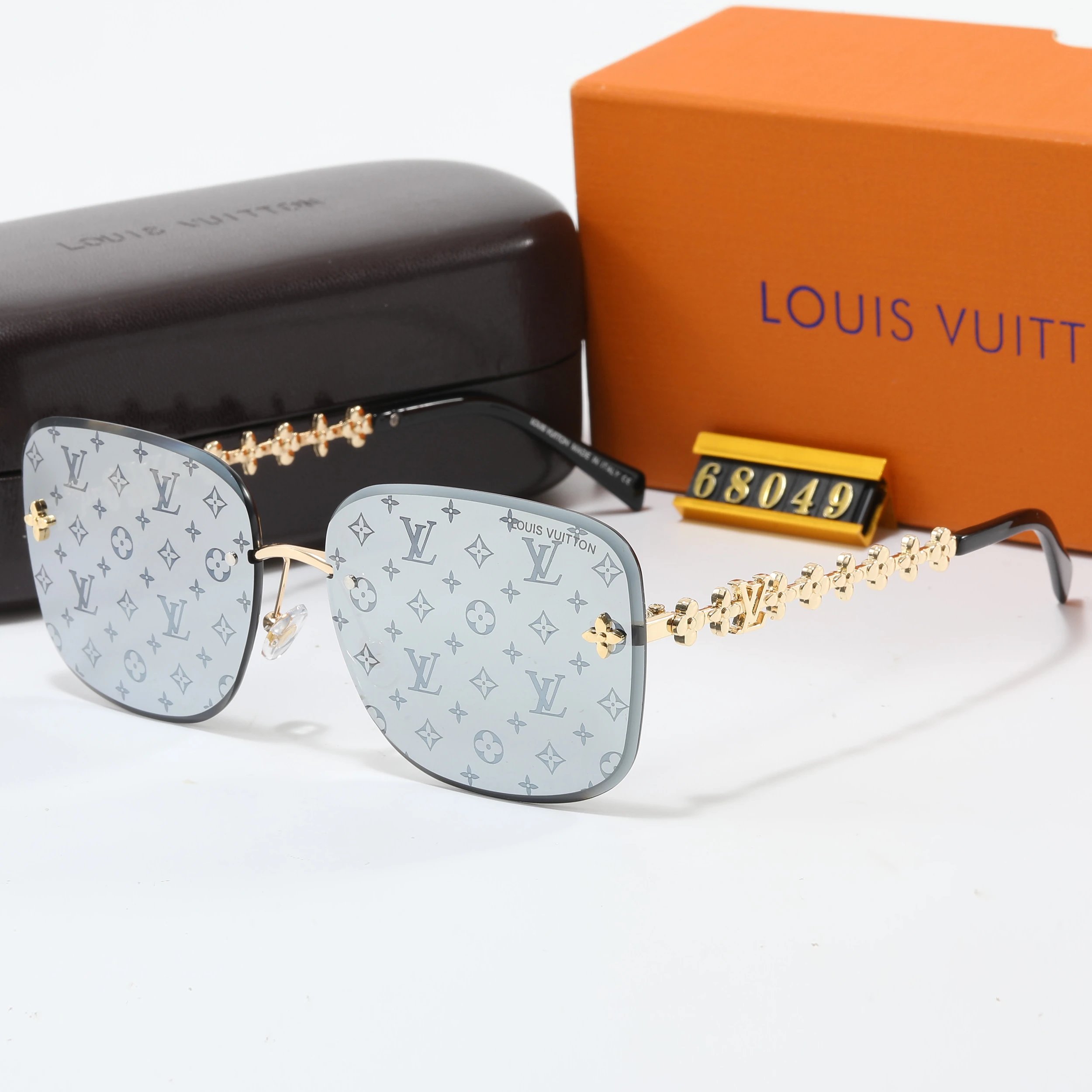 Louis Vuitton Monogram Shield Sunglasses Orange Gradient - 13