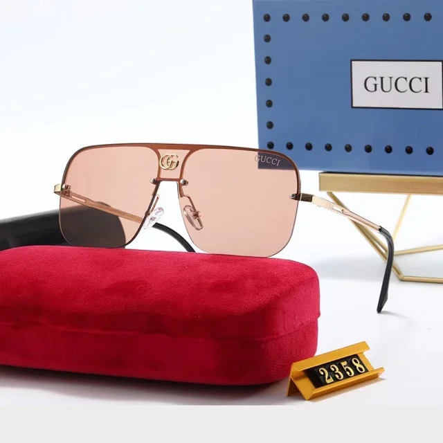 Gucci Eyewear Oversized aviator sunglasses with double-G bridge detail product detail image 13