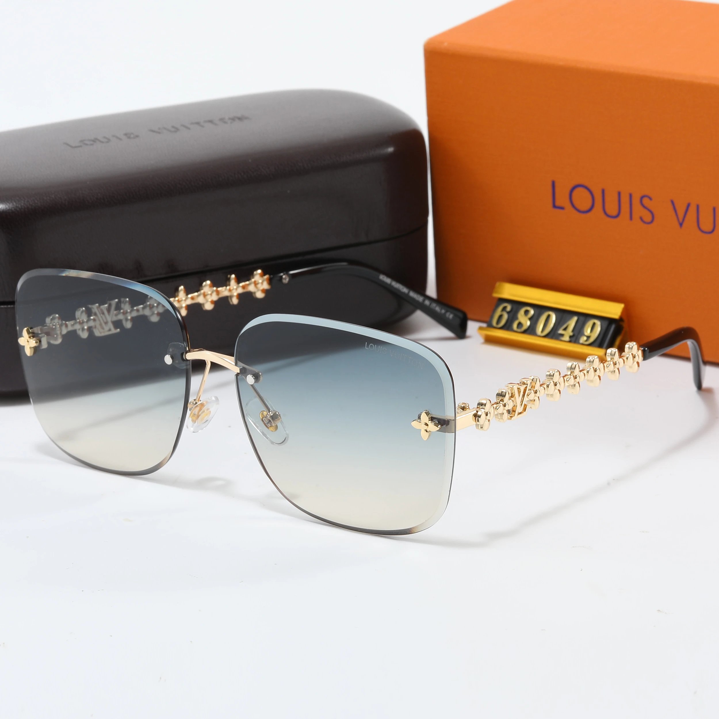 Louis Vuitton Monogram Shield Sunglasses Orange Gradient - 12