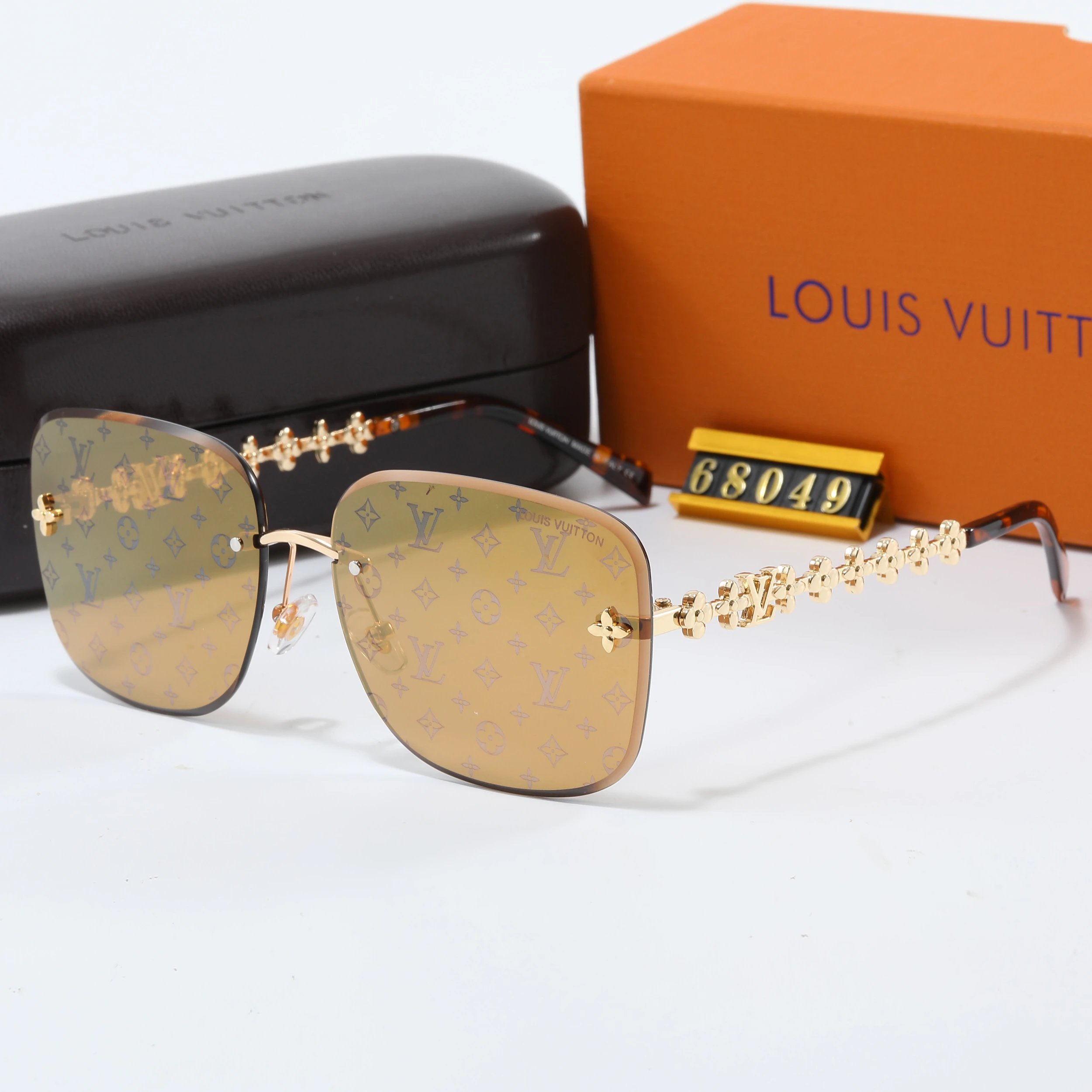 Louis Vuitton Monogram Shield Sunglasses Orange Gradient - 16