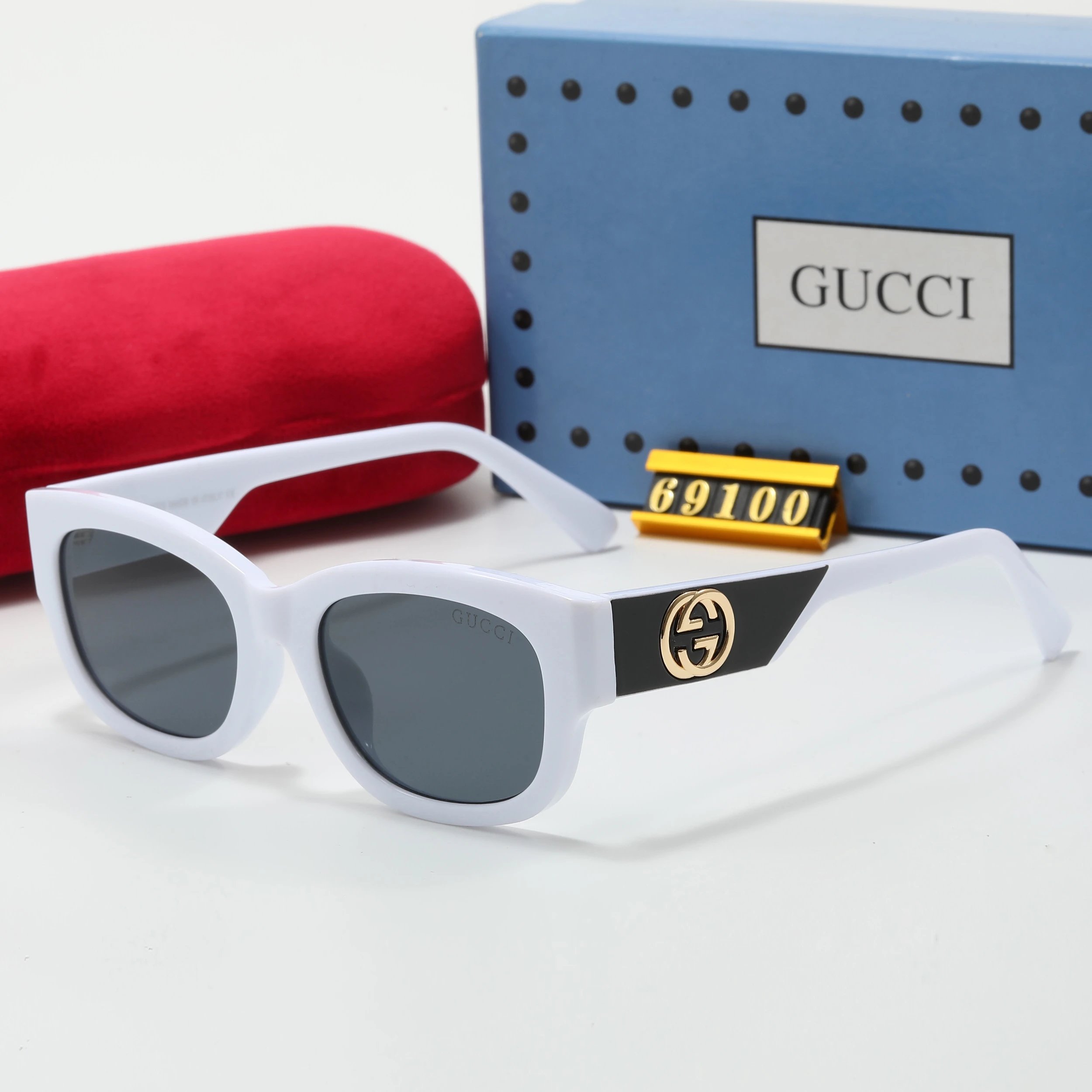 Gucci GG Marmont Square Sunglasses Black Tortoiseshell - 12