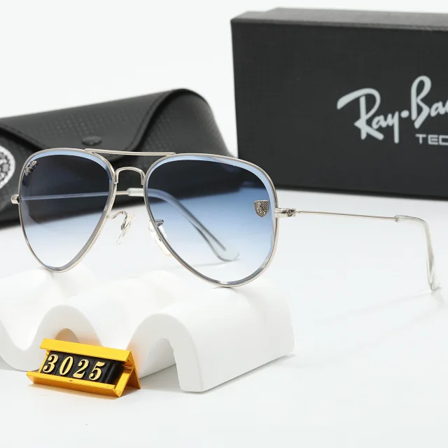 Ray-Ban Eyewear Round Metal Double-Bridge Sunglasses with Shield Accents product detail image 16