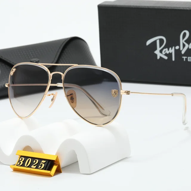Ray-Ban Eyewear Round Metal Double-Bridge Sunglasses with Shield Accents product detail image 15
