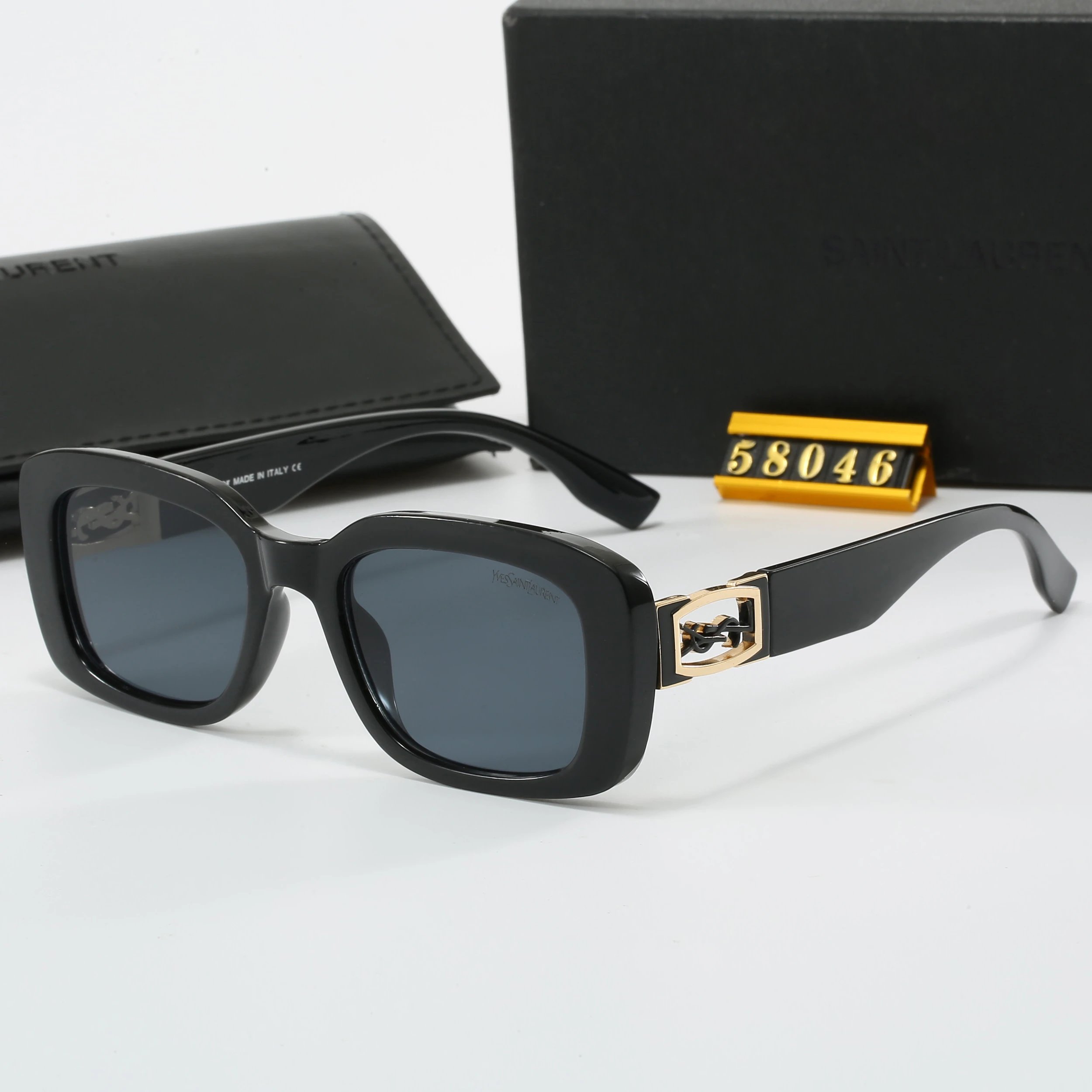 Saint Laurent Square Tortoiseshell Sunglasses - 16
