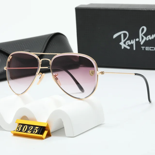 Ray-Ban Eyewear Round Metal Double-Bridge Sunglasses with Shield Accents product detail image 12