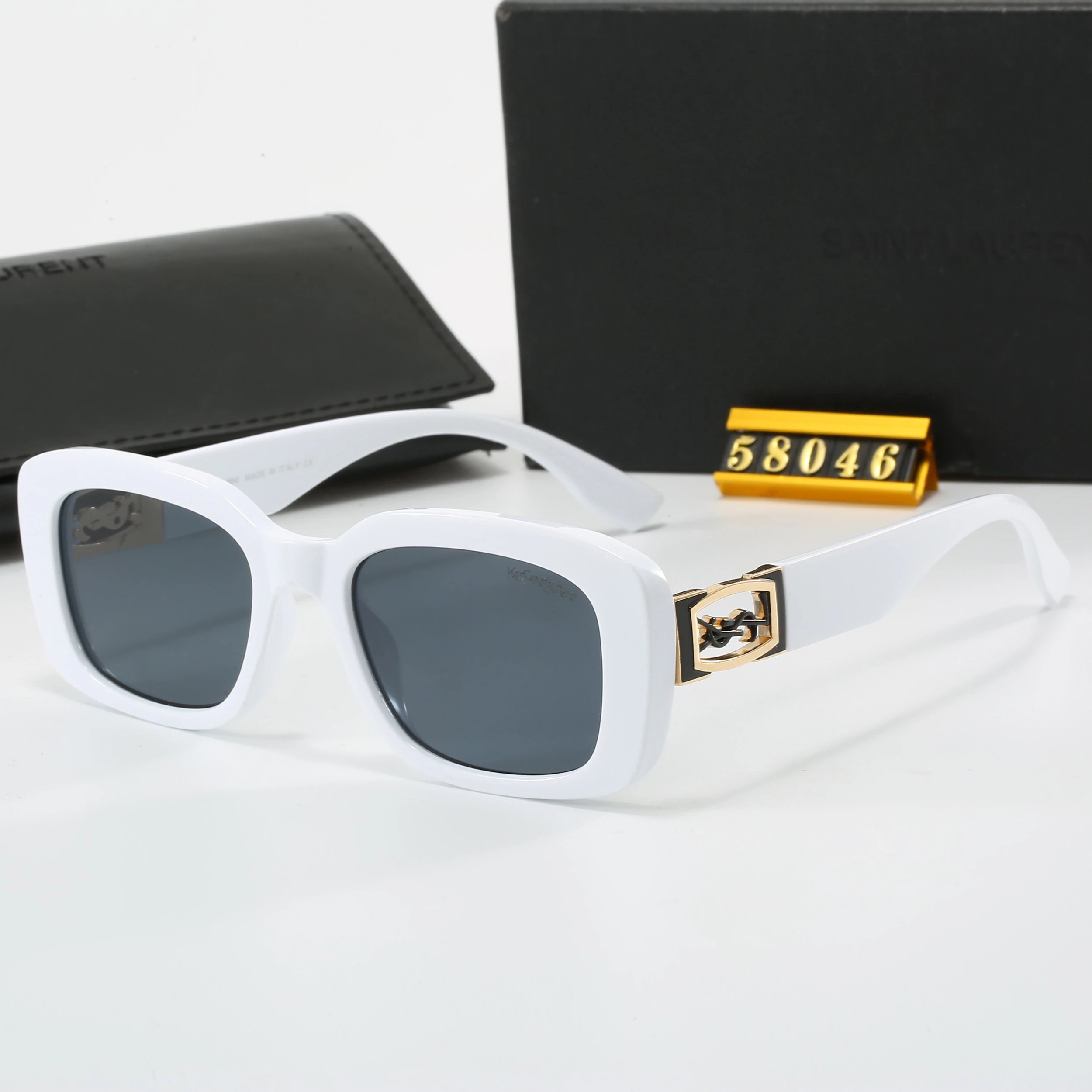 Saint Laurent Square Tortoiseshell Sunglasses - 11
