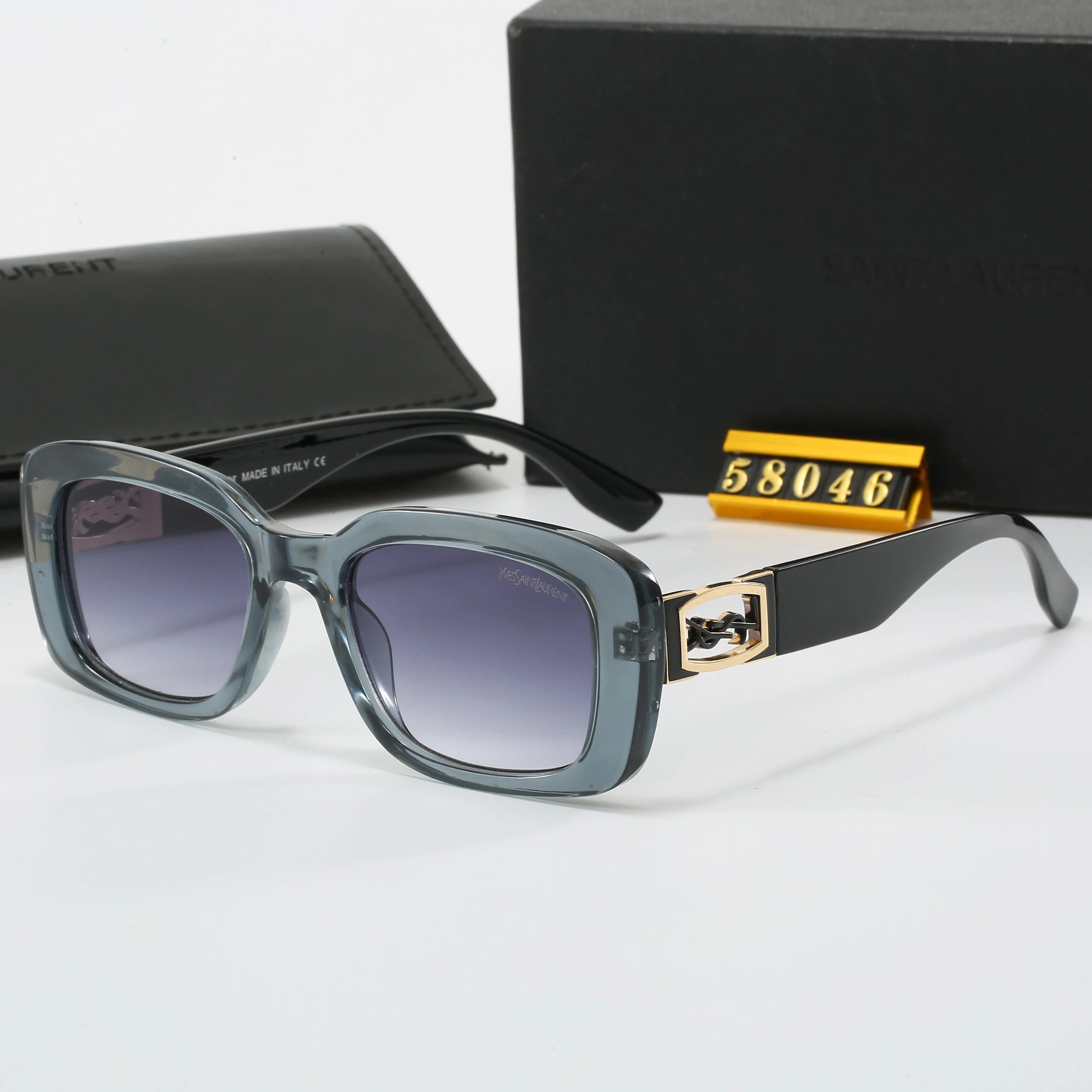 Saint Laurent Square Tortoiseshell Sunglasses - 13