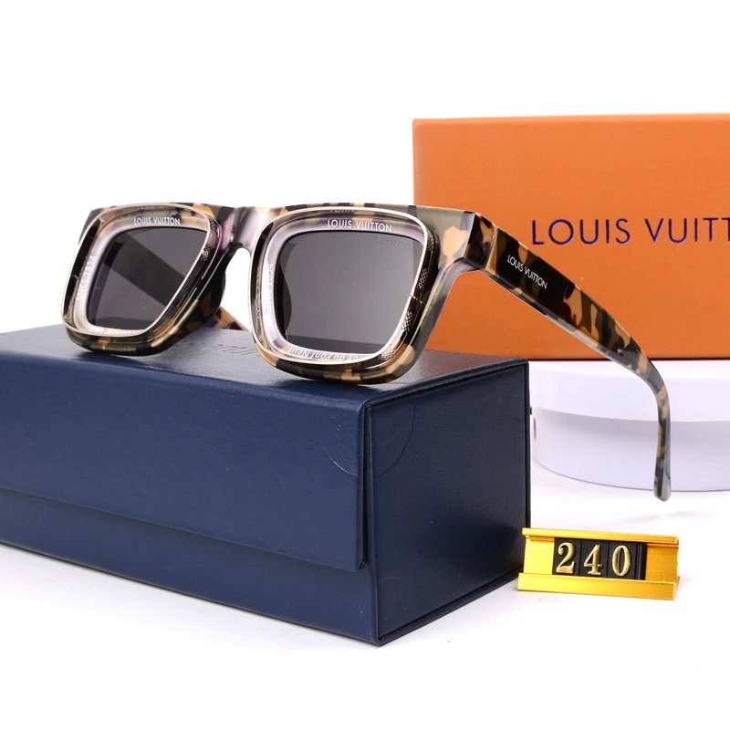 Design Oversized Square Frame Gradient Gray Sunglasses - 11