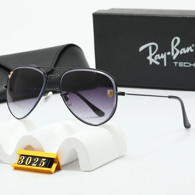 Ray-Ban Eyewear Round Metal Double-Bridge Sunglasses with Shield Accents product detail image 19