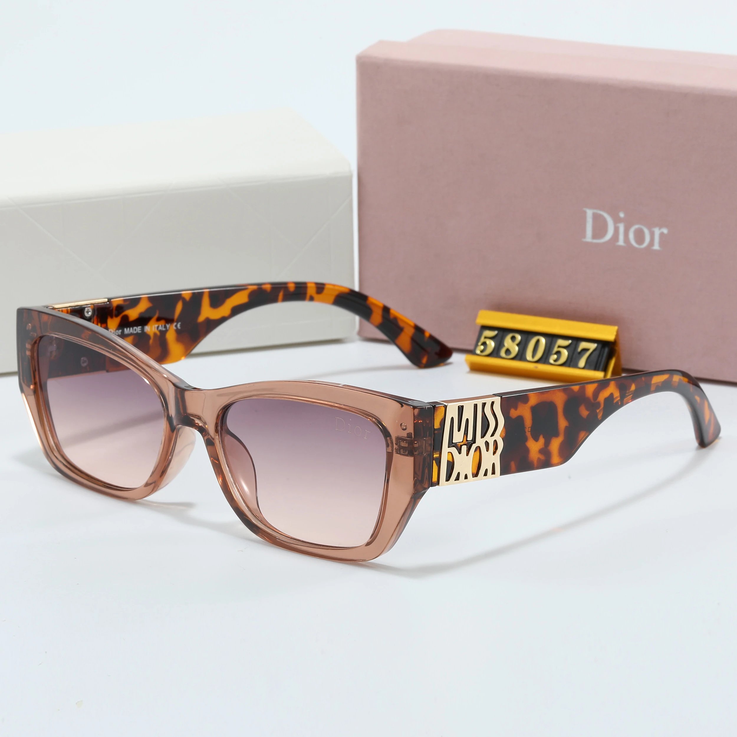 Dior CD Icon Rimless Sunglasses Purple Gradient - 13