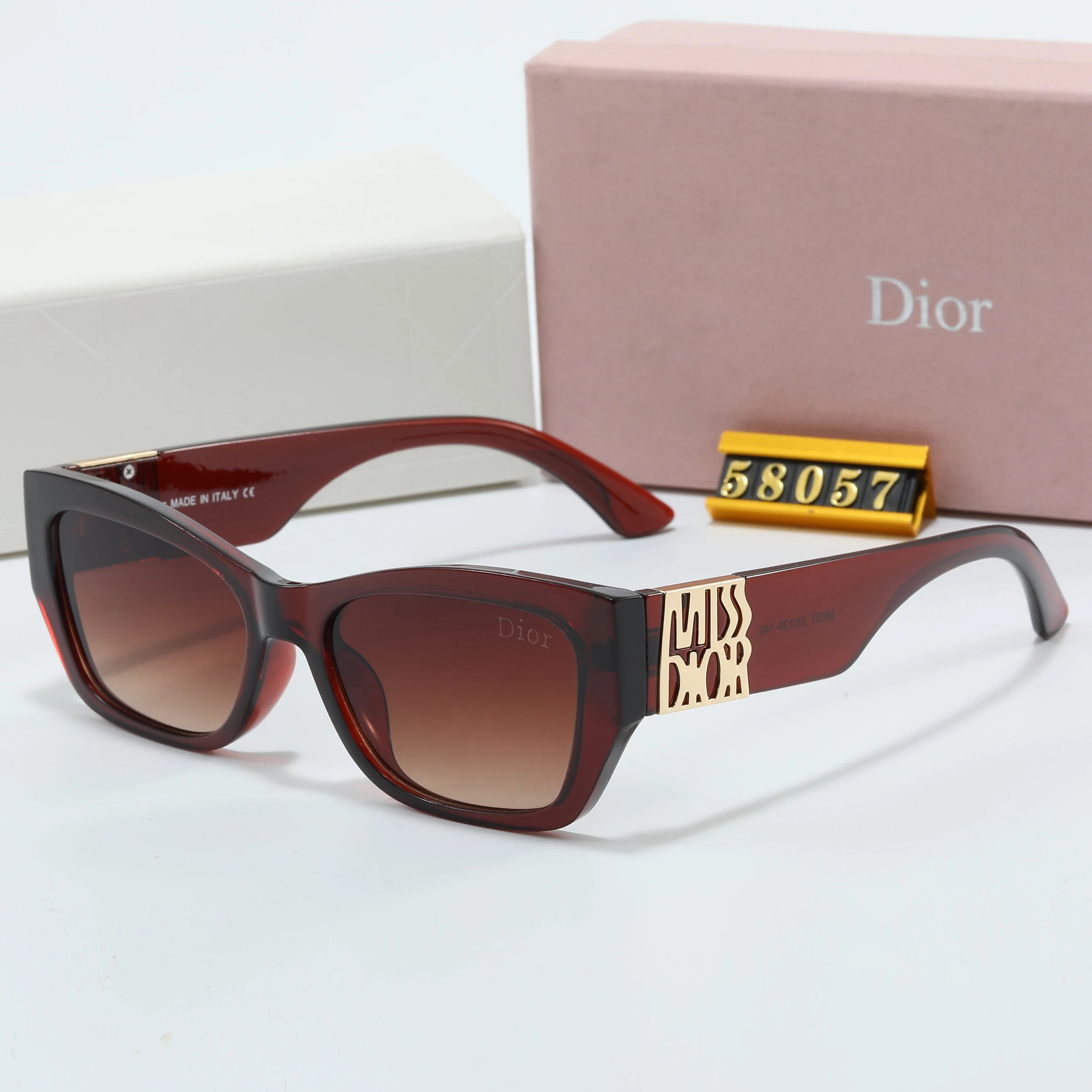 Dior CD Icon Rimless Sunglasses Purple Gradient - 12