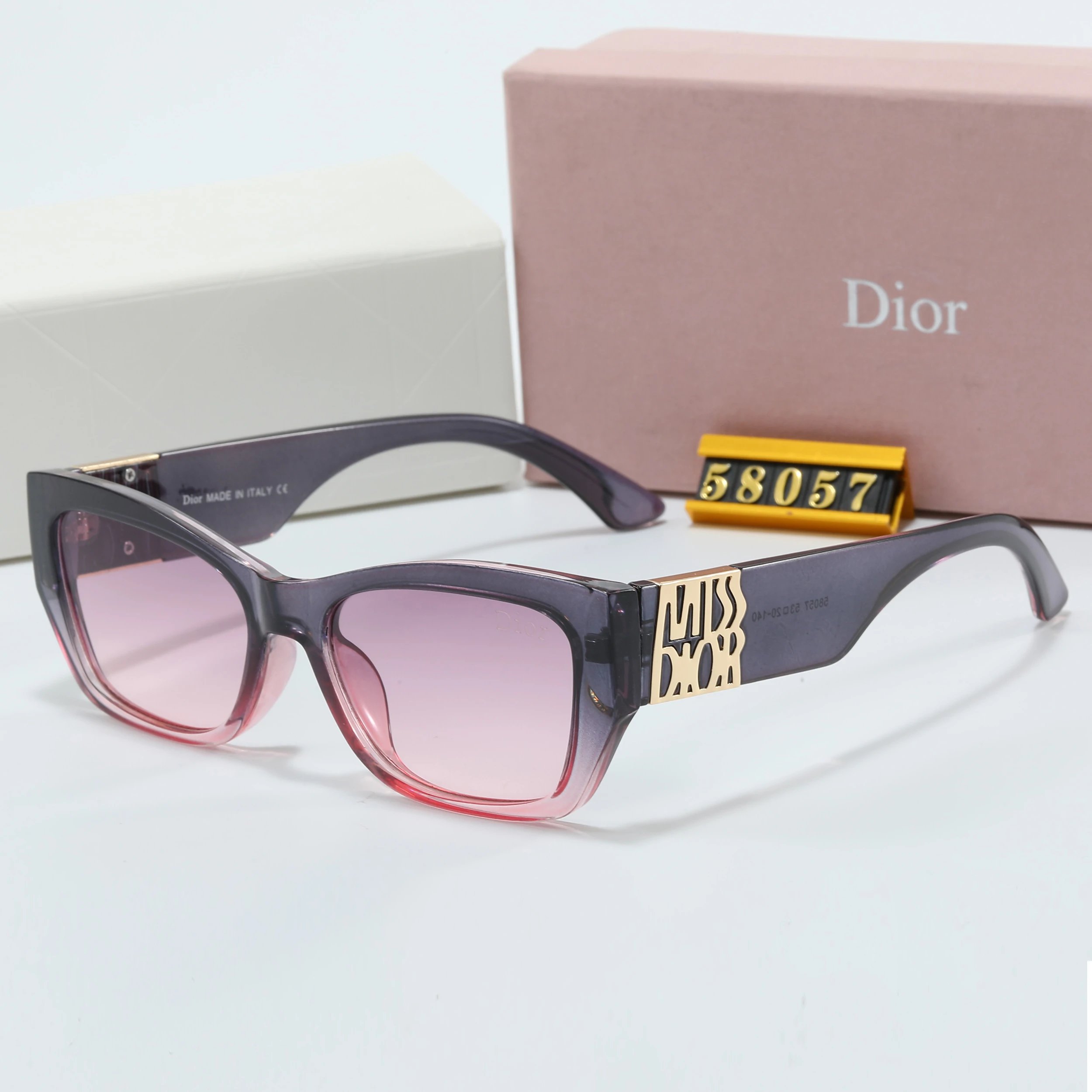 Dior CD Icon Rimless Sunglasses Purple Gradient - 17