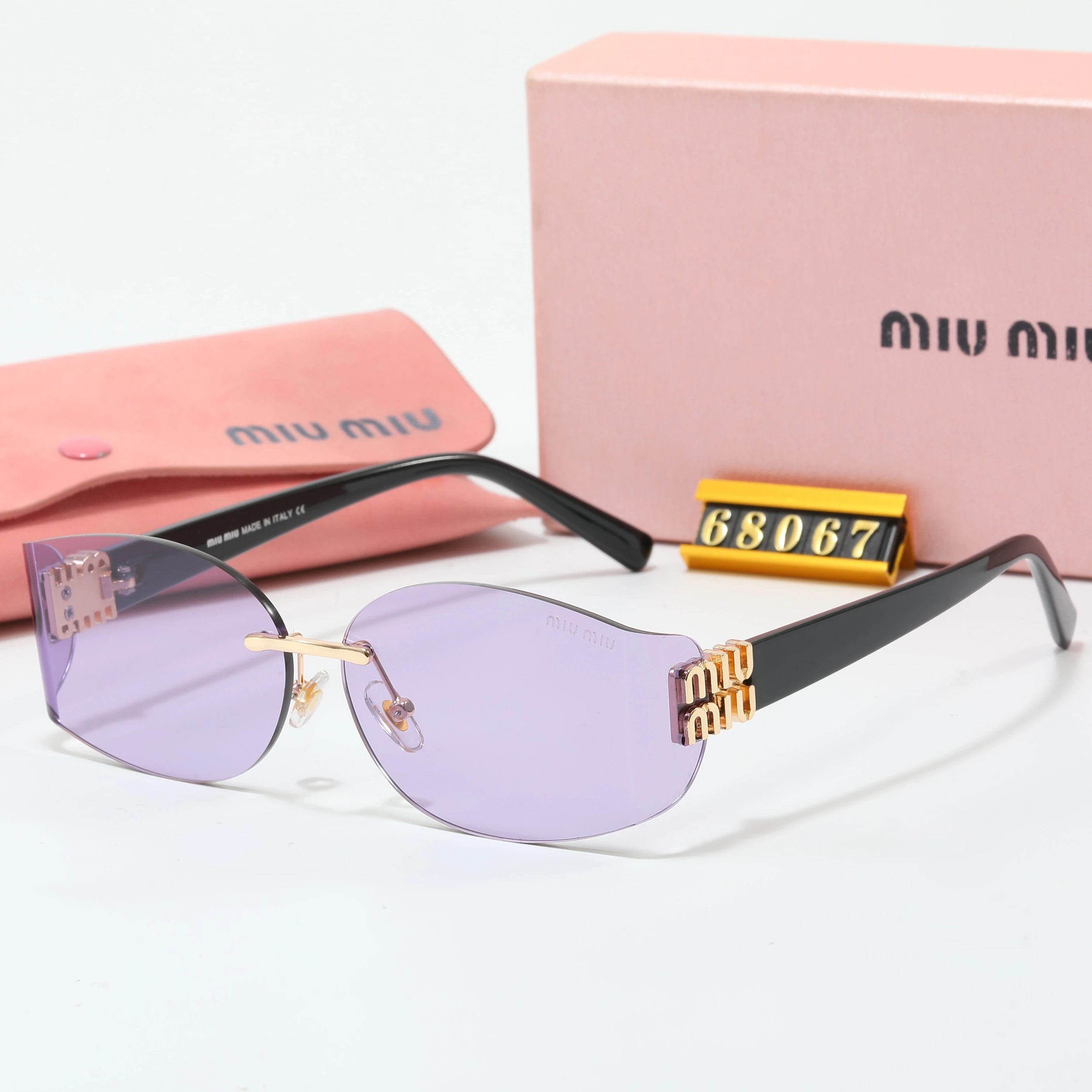 Miu Miu Square Frame Optical Glasses Black - 13