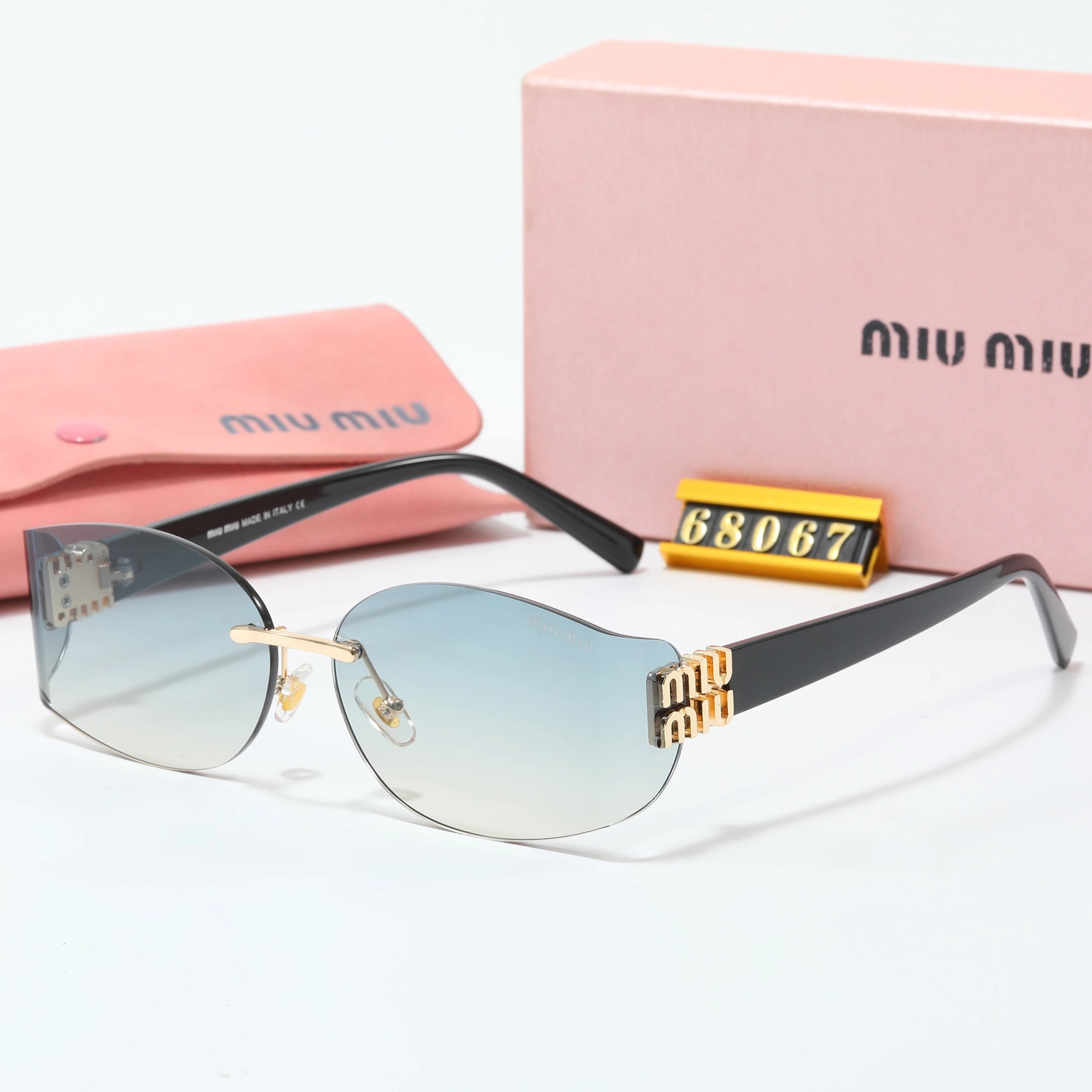Miu Miu Square Frame Optical Glasses Black - 16