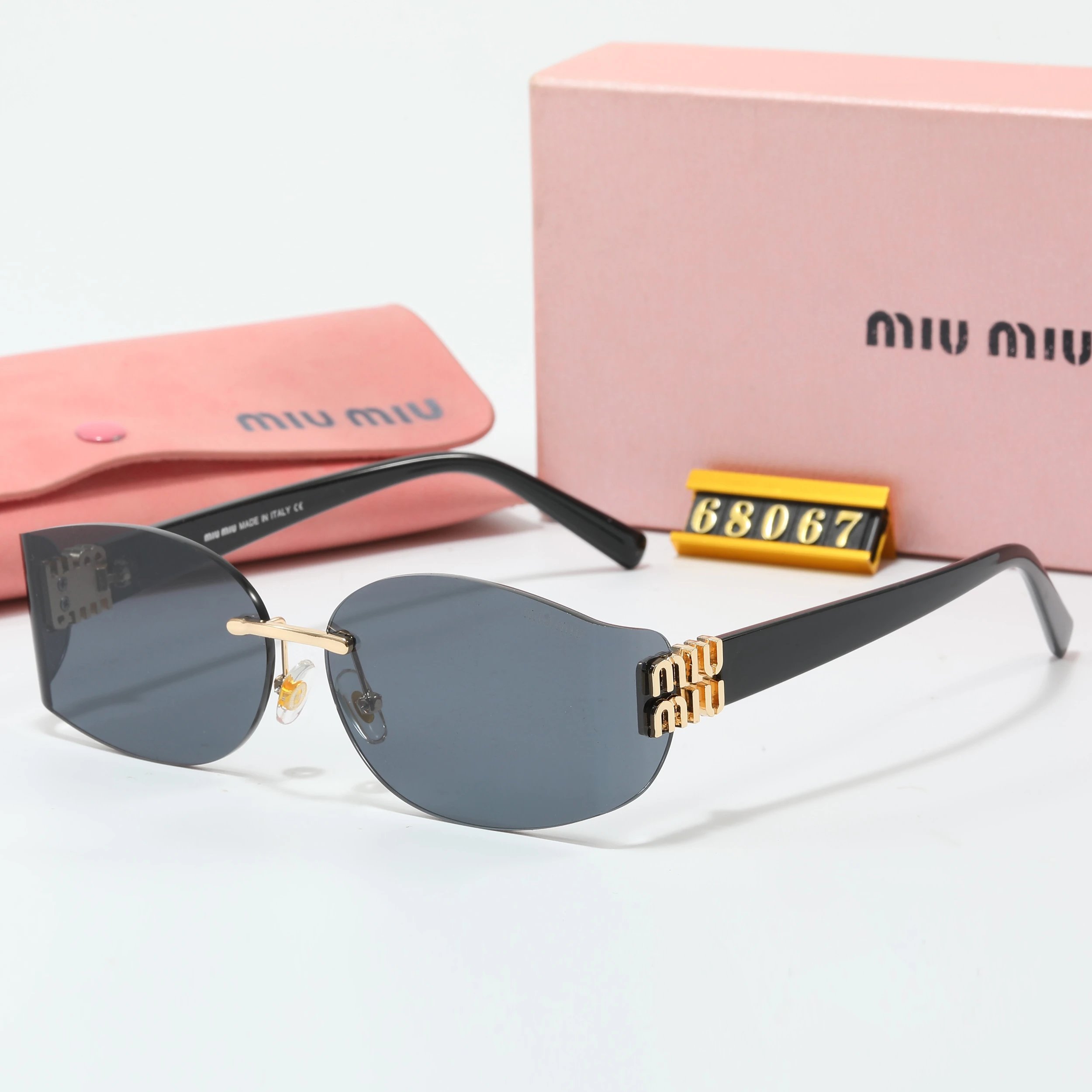 Miu Miu Square Frame Optical Glasses Black - 17