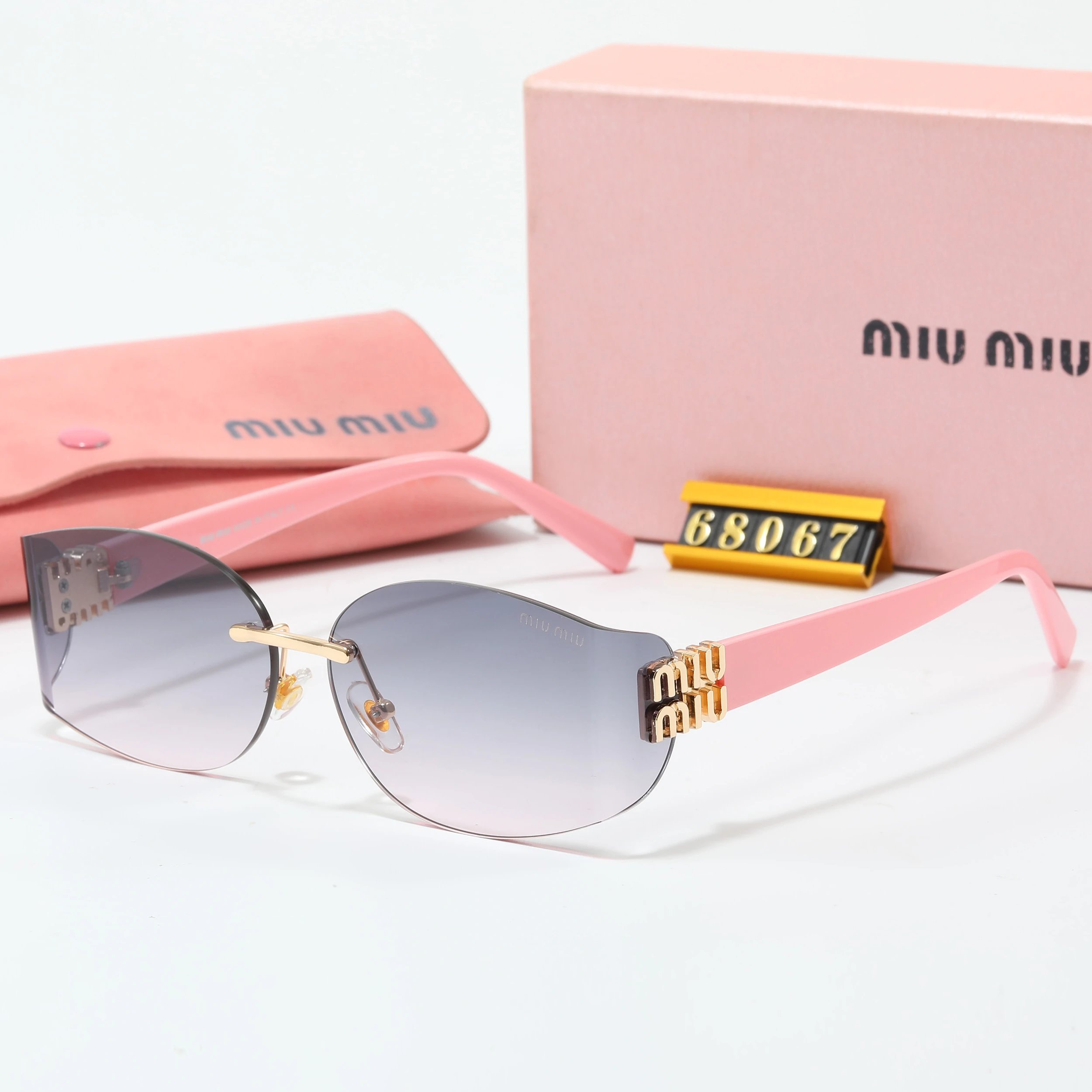 Miu Miu Square Frame Optical Glasses Black - 14