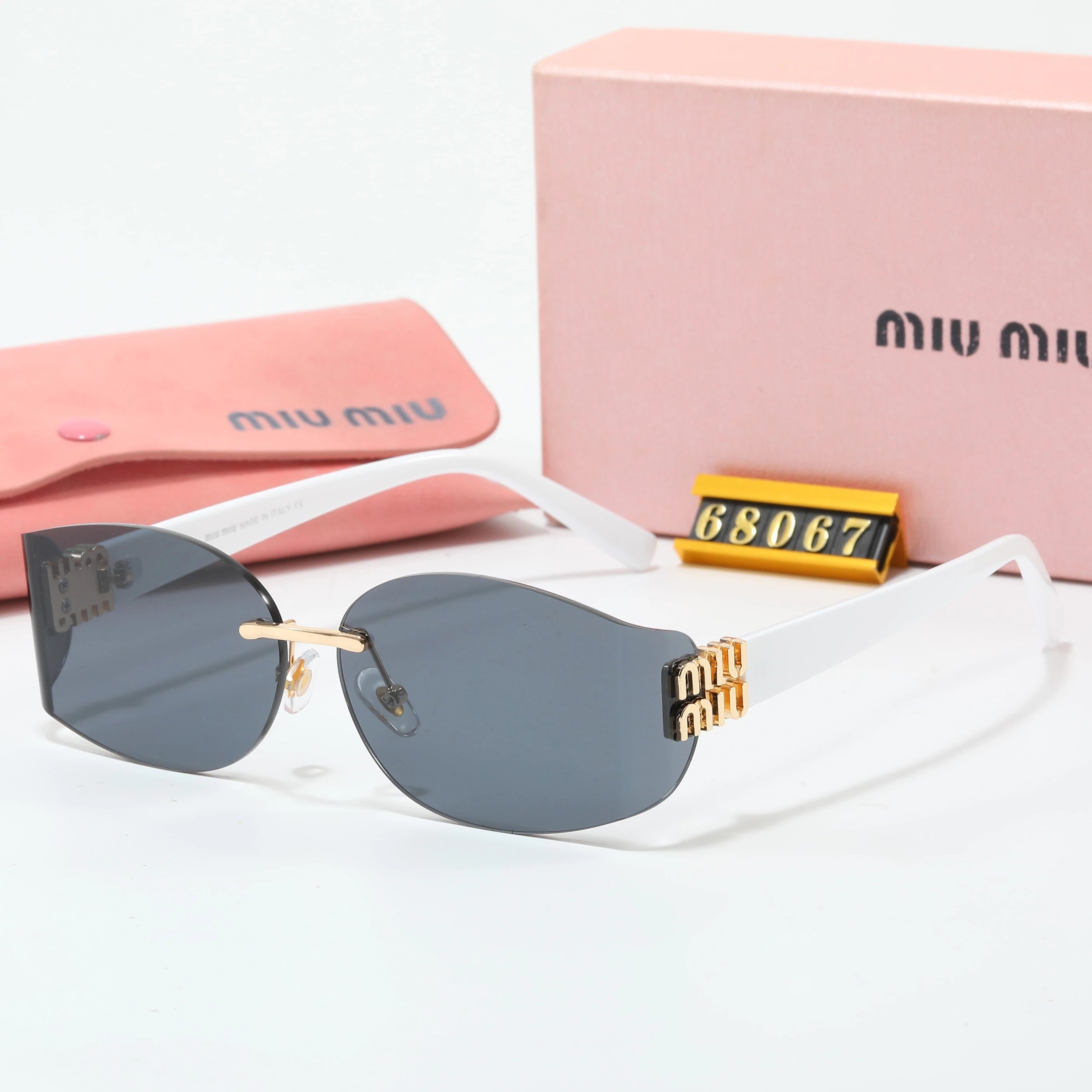 Miu Miu Square Frame Optical Glasses Black - 12