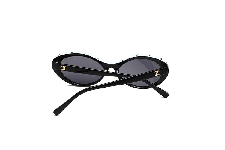Chanel Shield Sunglasses Black and White Sunglasses - 22