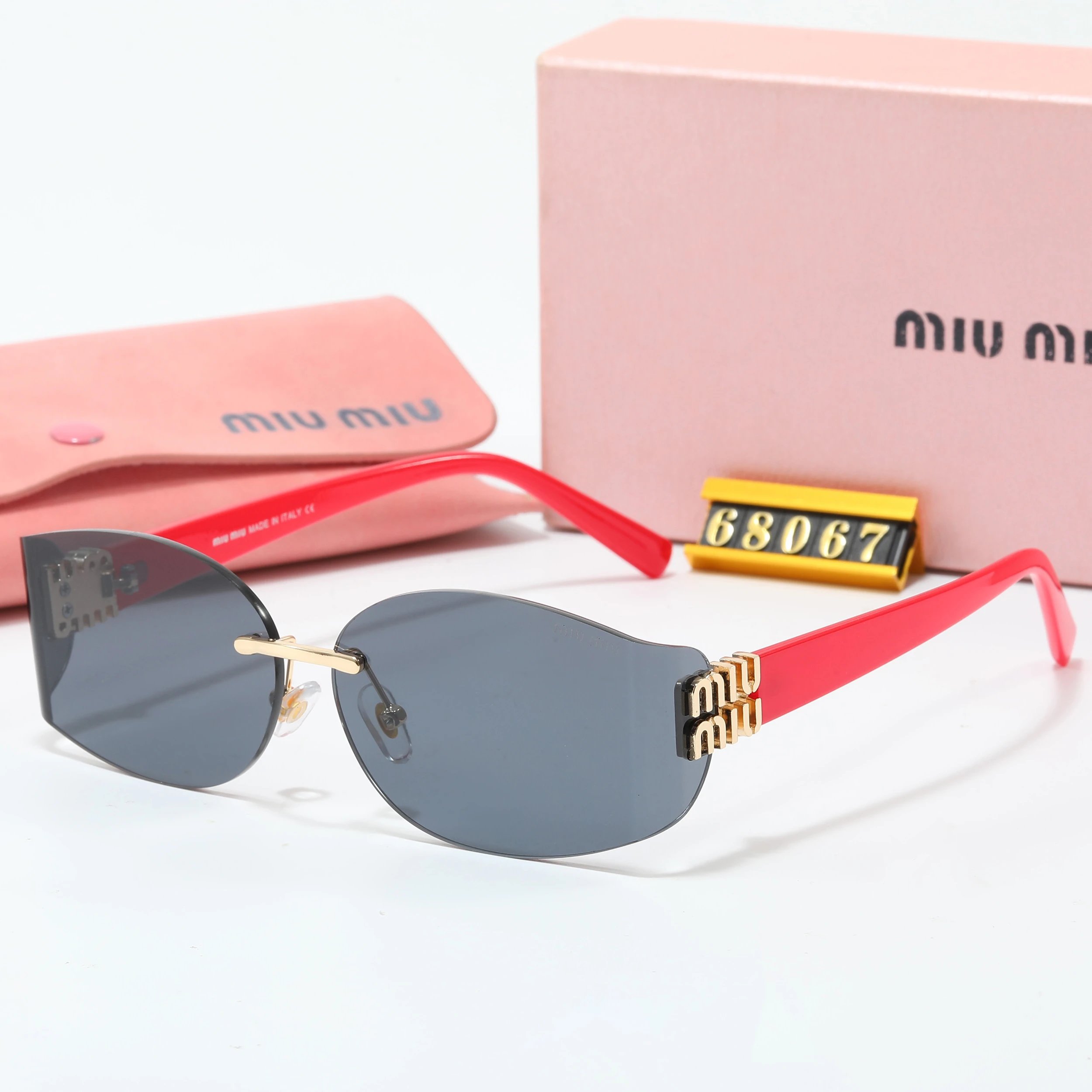 Miu Miu Square Frame Optical Glasses Black - 19
